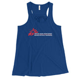 Ninjas without Borders Martial Arts Ninjutsu Fighter Women's Flowy Racerback Tank Top + House Of HaHa Best Cool Funniest Funny Gifts