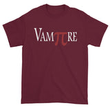 VamPIre Pi Mathematical Constant Algebra Pun Short Sleeve T-Shirt + House Of HaHa Best Cool Funniest Funny Gifts