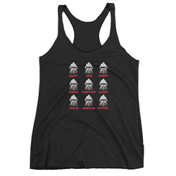 Moods Cylon Emotion Chart Mashup Parody Women's Tank Top + House Of HaHa Best Cool Funniest Funny Gifts