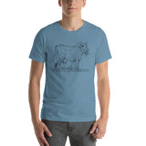 Scary Dairy Cow Skull Vegan Artwork T-Shirt + House Of HaHa Best Cool Funniest Funny Gifts