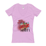 Red Skirts Security Team Women's V-Neck T-Shirt - House Of HaHa