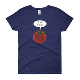 I am Fruit Tomato Guardians Groot Mashup Parody Women's short sleeve t-shirt + House Of HaHa Best Cool Funniest Funny Gifts