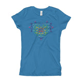 Rainbow Female Gender Venus Symbol Heart Love Unity Girl's Princess T-Shirt + House Of HaHa Best Cool Funniest Funny Gifts