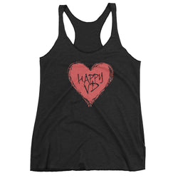 Happy VD Valentines Day Heart STD Holiday Humor Women's Tank Top + House Of HaHa Best Cool Funniest Funny Gifts
