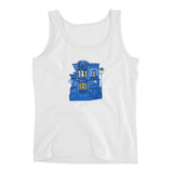 Blue Victorian San Francisco Ladies' Tank Top by Nathalie Fabri + House Of HaHa Best Cool Funniest Funny Gifts