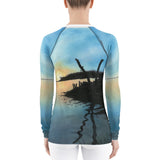 Sand Lake Estuary Sandlake Oregon Coast Dunes ATV Women's Rash Guard + House Of HaHa Best Cool Funniest Funny Gifts