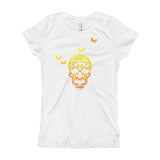 Butterfly Skull Girl's Princess T-Shirt - House Of HaHa