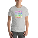 Spread Wide Don't Panic Heather T-Shirt - Grey Lee