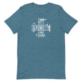 Bach Musical Notation Heather T-Shirt