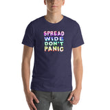 Spread Wide Don't Panic Heather T-Shirt - Grey Lee