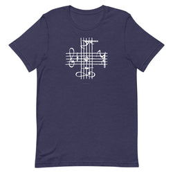 Bach Musical Notation Heather T-Shirt