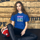 Spread Wide Don't Panic Heather T-Shirt - Grey Lee
